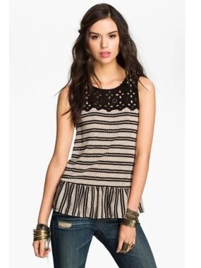 Free People Molly’s Retro Peplum Top